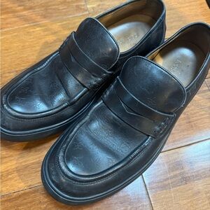 Louis Vuitton Black Leather Loafers